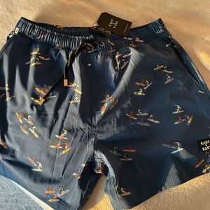 East x East Men’s Large Bathing Suit, Surfer Print
